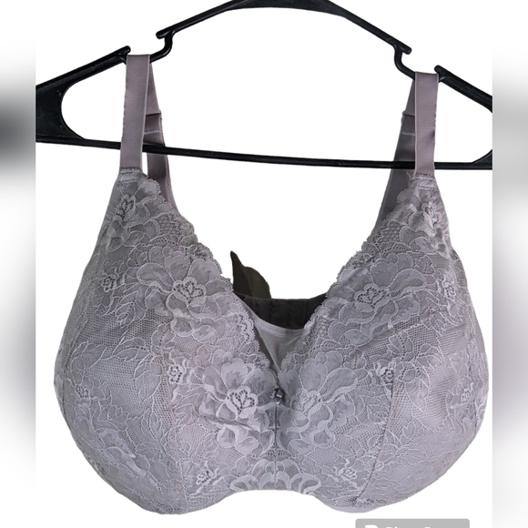 Cacique Lavender All Lace Bra , 38 H, EUC